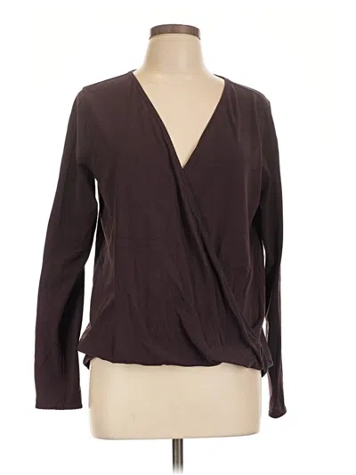 Pre-owned Lululemon Athletica Cardigan Sweater In Brown