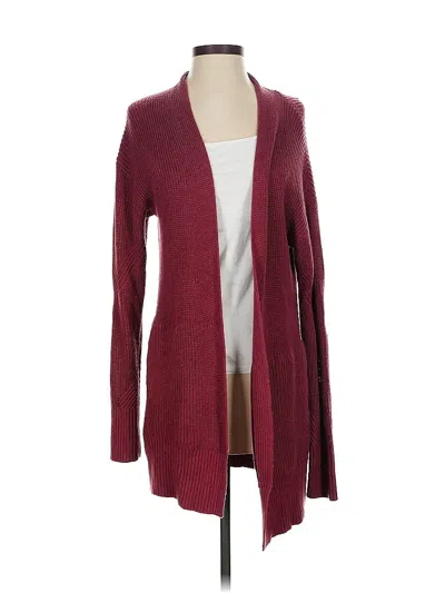 Pre-owned Lululemon Athletica Cardigan Sweater In Burgundy