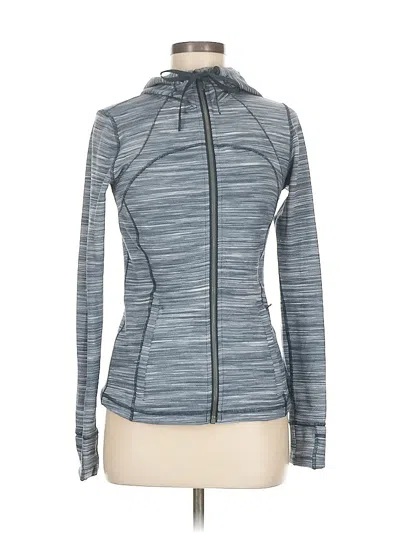 Pre-owned Lululemon Athletica Cardigan Sweater In Gray