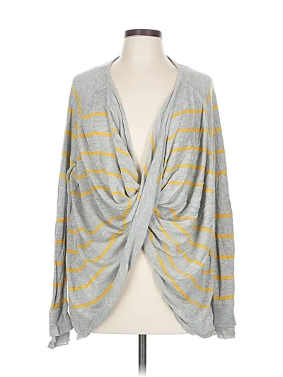Pre-owned Lululemon Athletica Cardigan Sweater In Gray