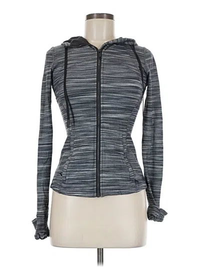 Pre-owned Lululemon Athletica Cardigan Sweater In Gray