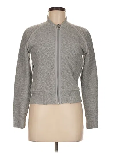 Pre-owned Lululemon Athletica Cardigan Sweater In Gray