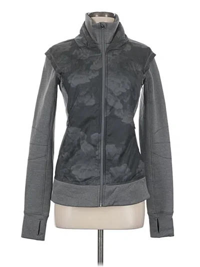 Pre-owned Lululemon Athletica Cardigan Sweater In Gray