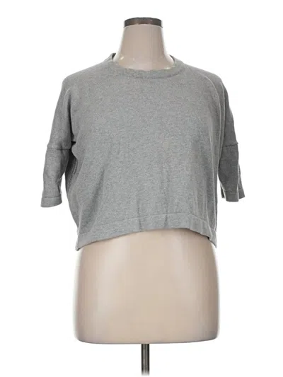 Pre-owned Lululemon Athletica Cardigan Sweater In Gray