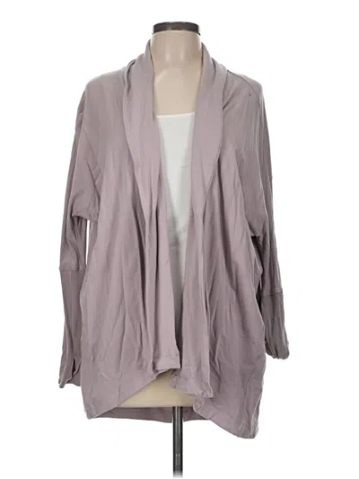 Pre-owned Lululemon Athletica Cardigan Sweater In Gray