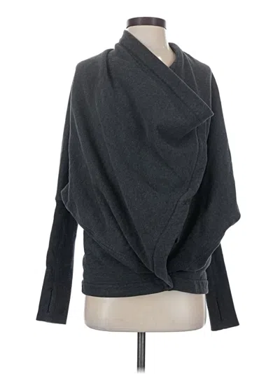 Pre-owned Lululemon Athletica Cardigan Sweater In Gray