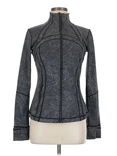 Pre-owned Lululemon Athletica Cardigan Sweater In Gray