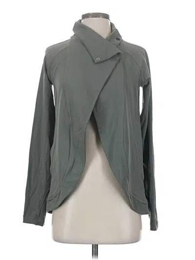 Pre-owned Lululemon Athletica Cardigan Sweater In Gray