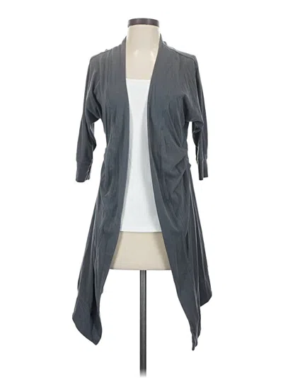 Pre-owned Lululemon Athletica Cardigan Sweater In Gray