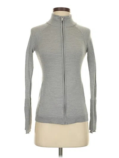 Pre-owned Lululemon Athletica Cardigan Sweater In Gray