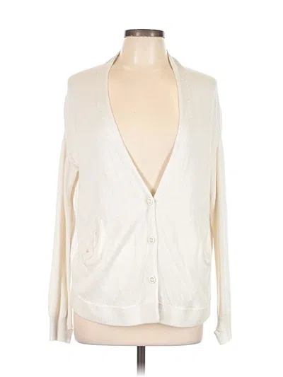 Pre-owned Lululemon Athletica Cardigan Sweater In Ivory