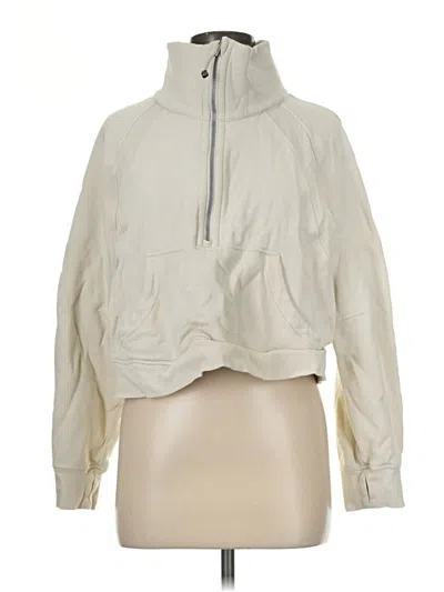 Pre-owned Lululemon Athletica Cardigan Sweater In Ivory