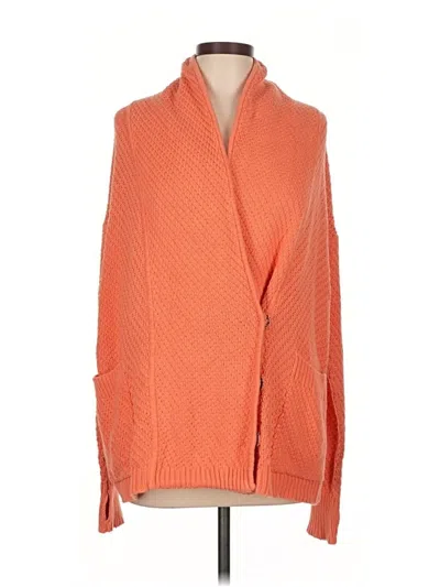 Pre-owned Lululemon Athletica Cardigan Sweater In Orange