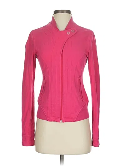 Pre-owned Lululemon Athletica Cardigan Sweater In Pink