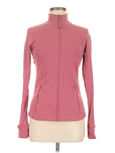 Pre-owned Lululemon Athletica Cardigan Sweater In Pink