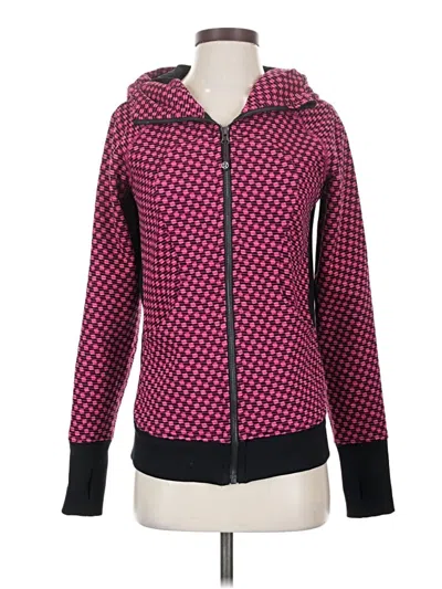 Pre-owned Lululemon Athletica Cardigan Sweater In Pink