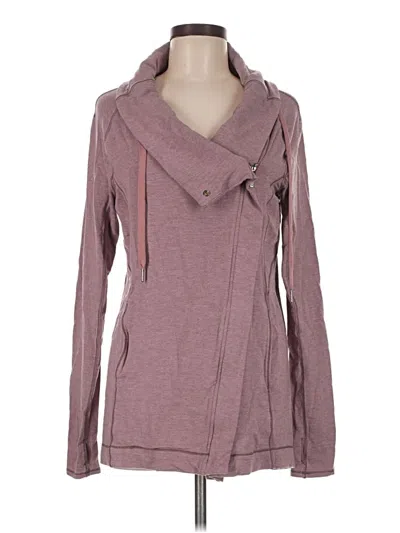 Pre-owned Lululemon Athletica Cardigan Sweater In Pink