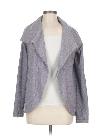Pre-owned Lululemon Athletica Cardigan Sweater In Purple