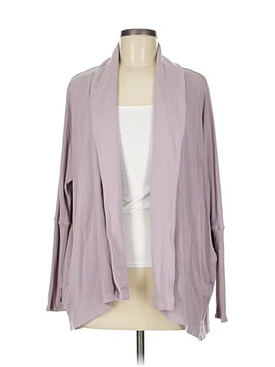 Pre-owned Lululemon Athletica Cardigan Sweater In Purple