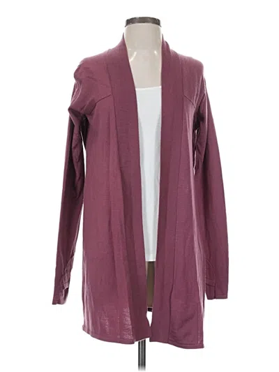 Pre-owned Lululemon Athletica Cardigan Sweater In Purple
