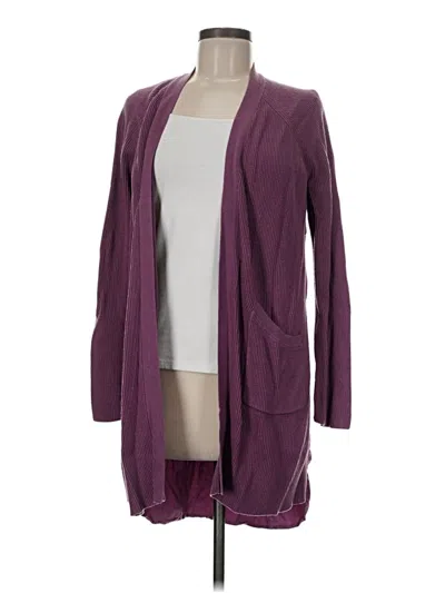 Pre-owned Lululemon Athletica Cardigan Sweater In Purple