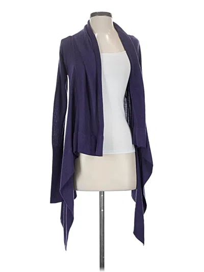 Pre-owned Lululemon Athletica Cardigan Sweater In Purple