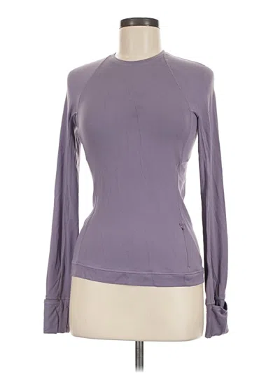 Pre-owned Lululemon Athletica Cardigan Sweater In Purple