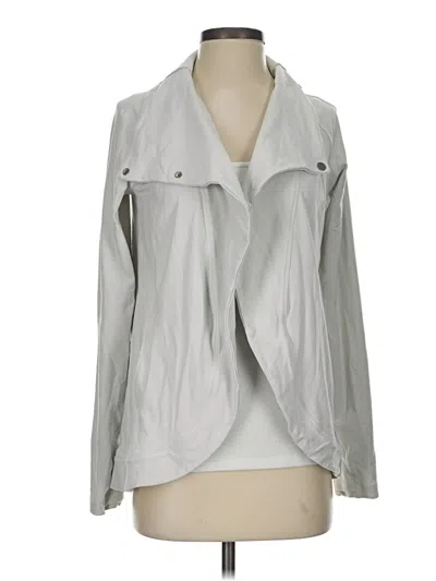 Pre-owned Lululemon Athletica Cardigan Sweater In Silver