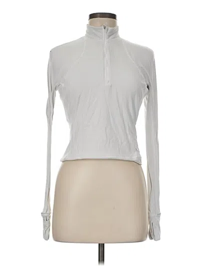 Pre-owned Lululemon Athletica Cardigan Sweater In Silver