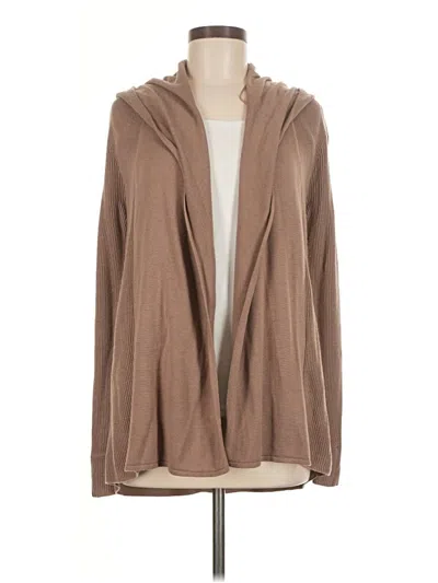 Pre-owned Lululemon Athletica Cardigan Sweater In Tan