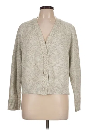 Pre-owned Lululemon Athletica Cardigan Sweater In Tan