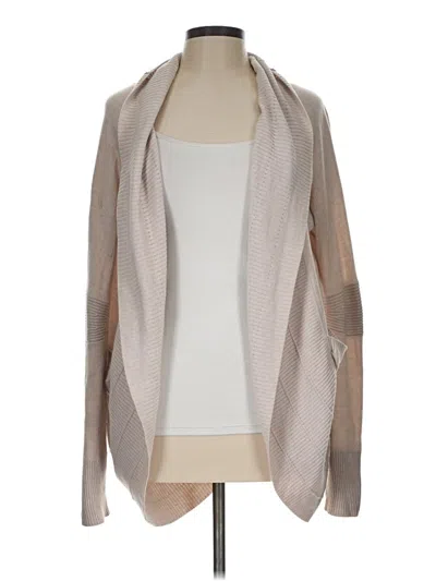 Pre-owned Lululemon Athletica Cardigan Sweater In Tan