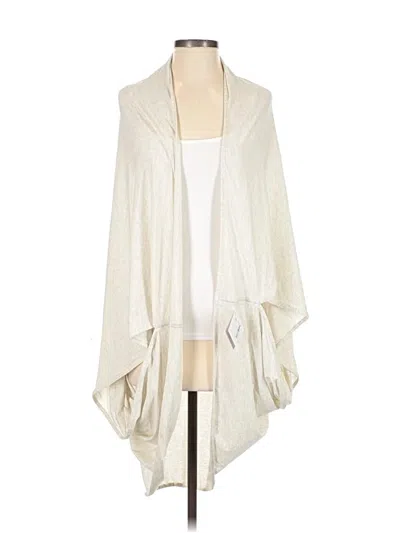 Pre-owned Lululemon Athletica Cardigan Sweater In White