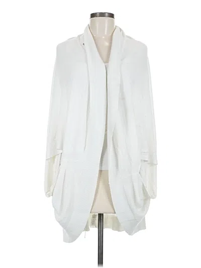 Pre-owned Lululemon Athletica Cardigan Sweater In White