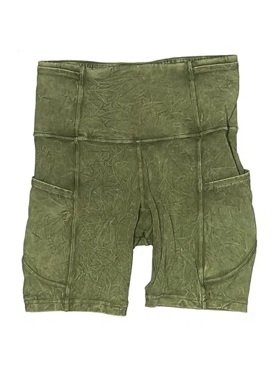 Pre-owned Lululemon Athletica Cargo Shorts In Green