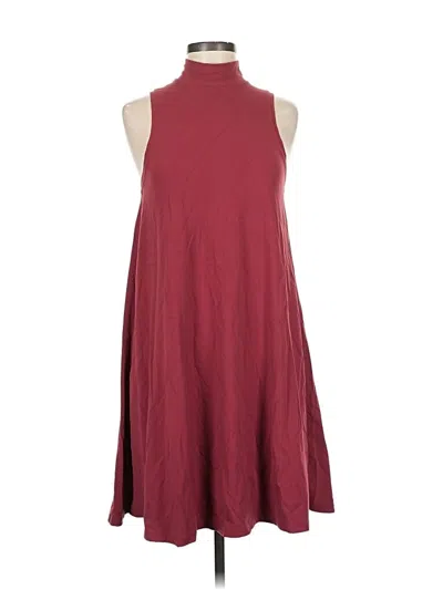 Pre-owned Lululemon Athletica Casual Dress In Burgundy