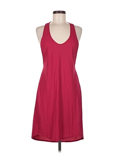 Pre-owned Lululemon Athletica Casual Dress In Burgundy