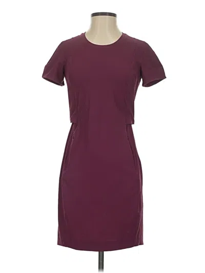 Pre-owned Lululemon Athletica Casual Dress In Burgundy