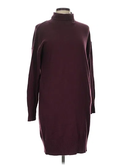 Pre-owned Lululemon Athletica Casual Dress In Burgundy