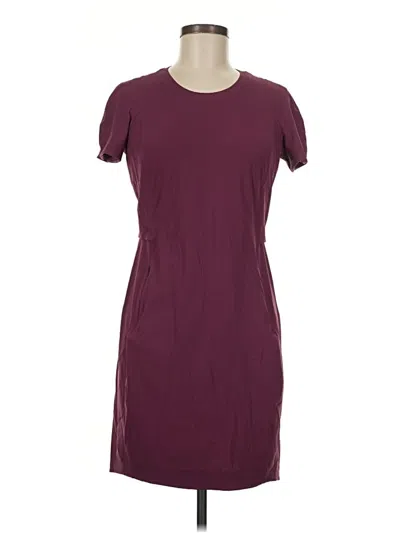 Pre-owned Lululemon Athletica Casual Dress In Burgundy