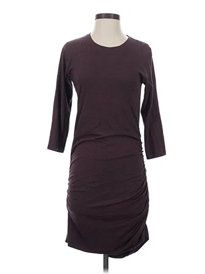 Pre-owned Lululemon Athletica Casual Dress In Burgundy
