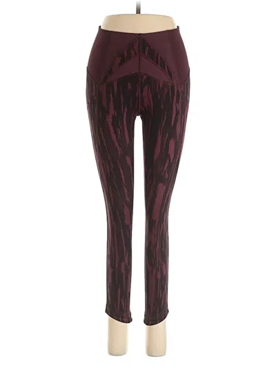 Pre-owned Lululemon Athletica Casual Pants In Burgundy