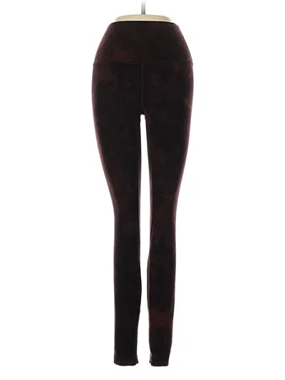 Pre-owned Lululemon Athletica Casual Pants In Burgundy