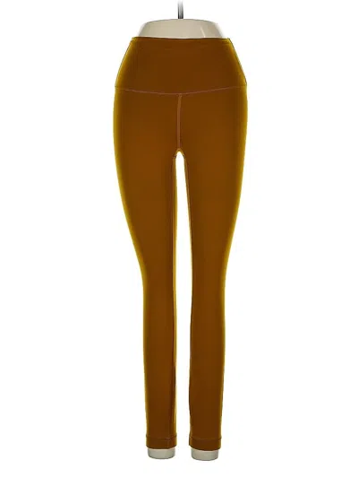 Pre-owned Lululemon Athletica Casual Pants In Yellow