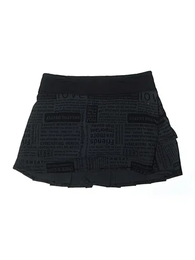 Pre-owned Lululemon Athletica Casual Skirt In Black
