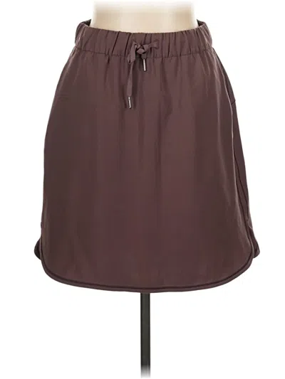 Pre-owned Lululemon Athletica Casual Skirt In Brown