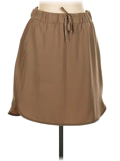 Pre-owned Lululemon Athletica Casual Skirt In Brown