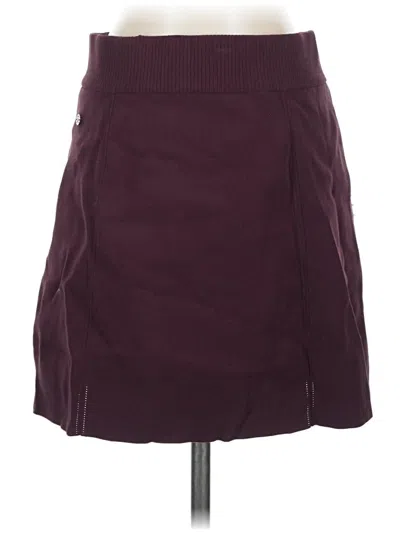 Pre-owned Lululemon Athletica Casual Skirt In Burgundy