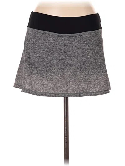 Pre-owned Lululemon Athletica Casual Skirt In Gray