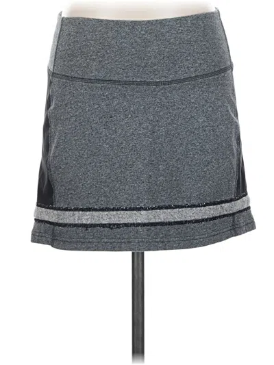 Pre-owned Lululemon Athletica Casual Skirt In Gray